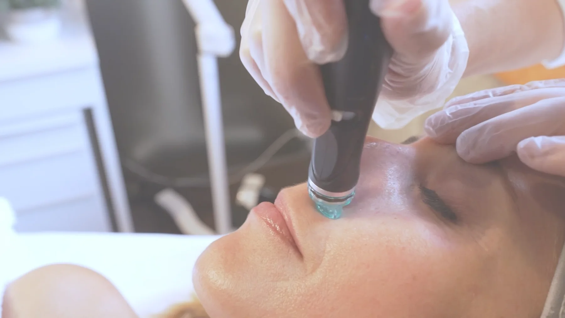 Closeup of a clinic treatment from the KMA video package.